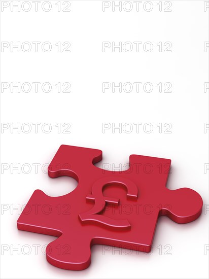 Puzzle piece with a pound symbol