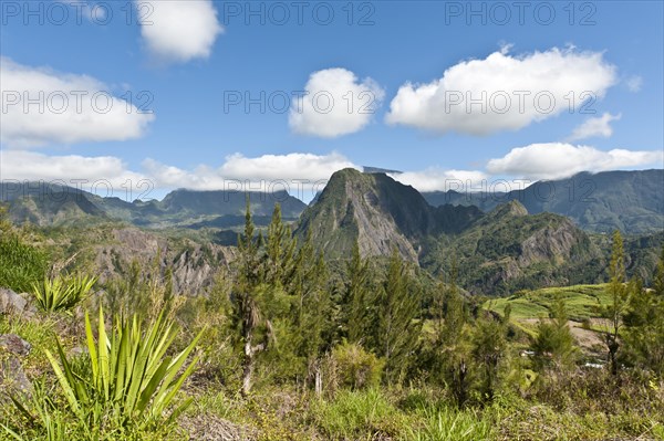 Rugged mountain landscape