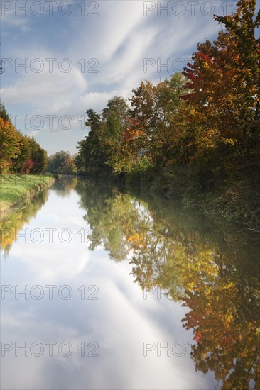 Ludwig-Danube-Main Canal in autumn