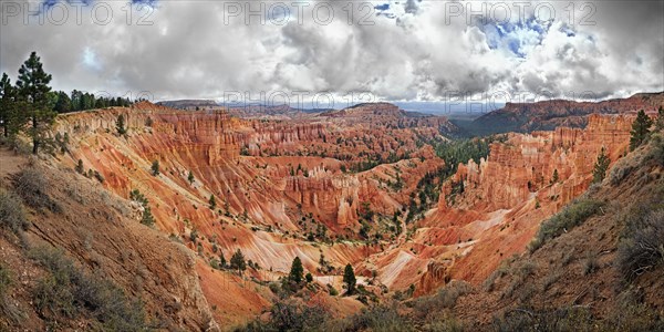 View from Rim Trail into the Queens Garden