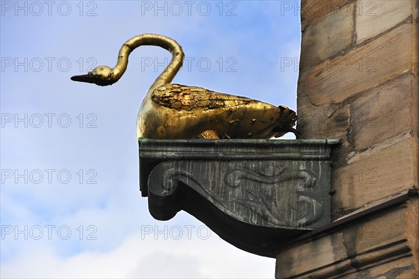 Figure of the Zum Goldnen Schwan tavern