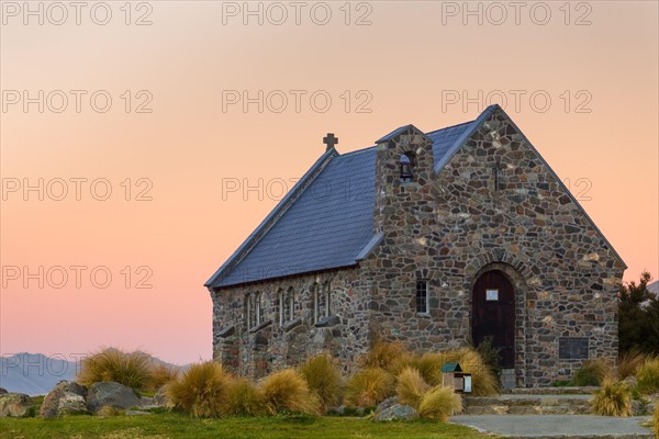 Church of the Good Shepherd at Lake Tekapo in the evening light