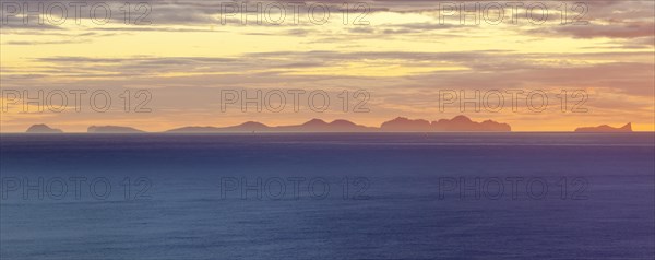 Westman Islands at sunset