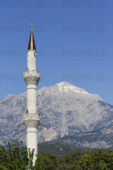 Mt. Tahtali Dagi and minaret