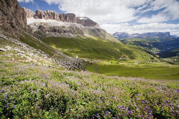 Sella Group seen from Pordoi Pass