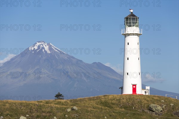 Cape Egmont Lighthouse with Mount Taranaki