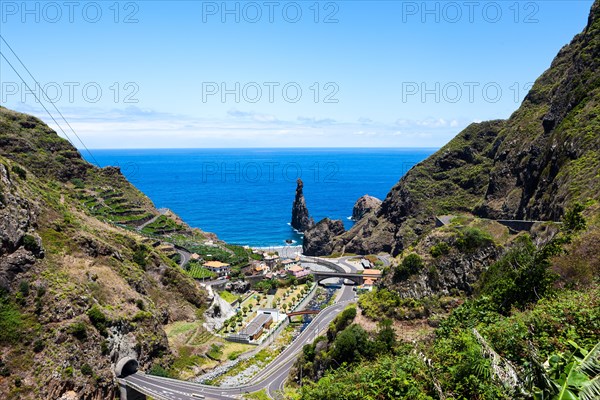 Ilheus da Rib rock formations on the cliff coast of Ribeira da Janela