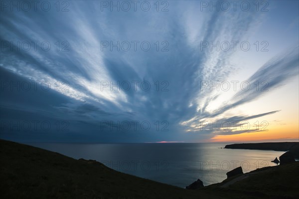 Sunset at the Bedruthan Steps