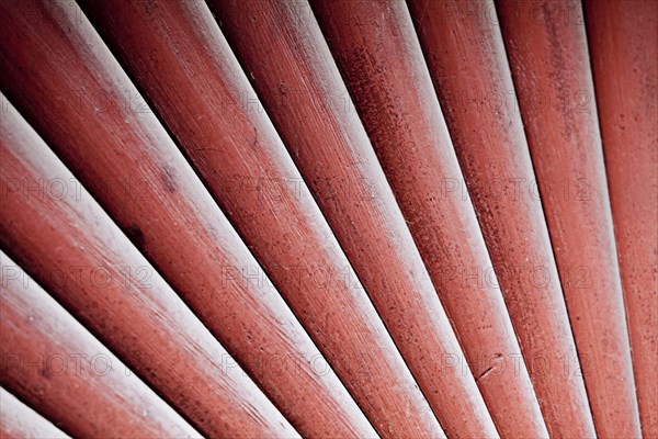 Wooden slats on a gate