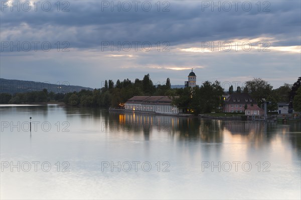 Dusk at the Seerhein or Lake Rhine River