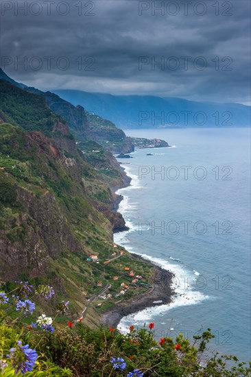 View over the cliffs near Arco de Sao Jorge