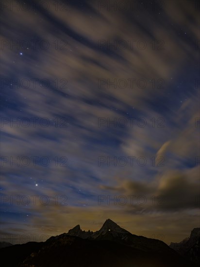 Summit of the Watzmann by night