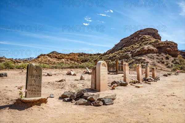 Graves on old cemetery