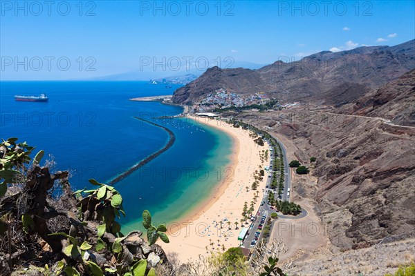 The sandy beach of Playa de las Teresitas