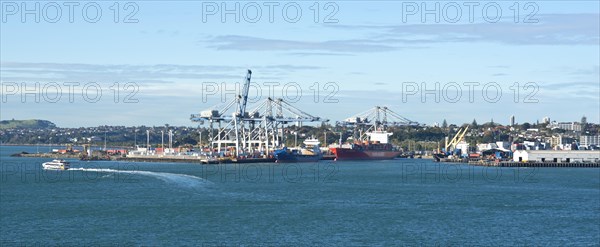 Auckland Harbour seen from Stanley Bay