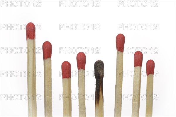 A row of matches