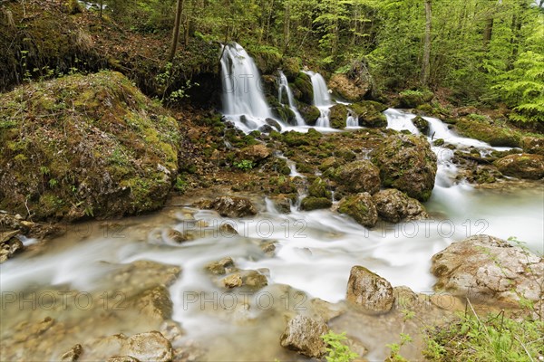 Waterfall in Baerenschuetzklamm gorge