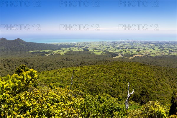 View from the Pouakai Hut of New Plymouth