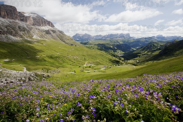 Sella Group seen from Pordoi Pass