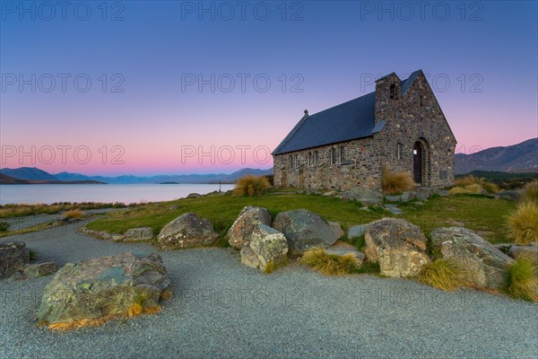 Church of the Good Shepherd at Lake Tekapo at the blue hour