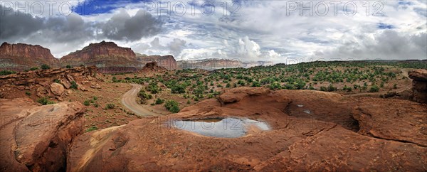 View from Capitol Reef after a thunderstorm