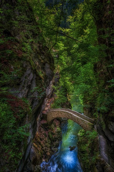 The old stone bridge near Saut de Brot