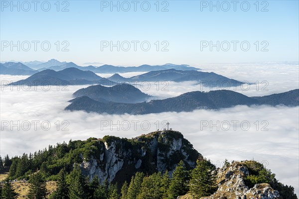 View from the summit of Breitenstein to the summit of Bockstein