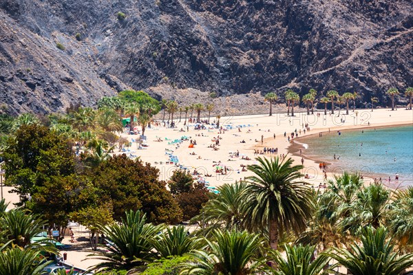 The sandy beach of Playa de las Teresitas
