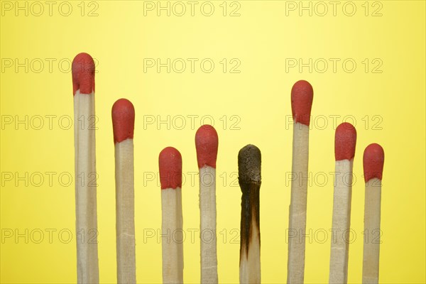 A row of matches