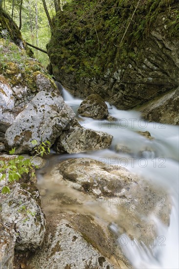 Waterfall in Baerenschuetzklamm gorge