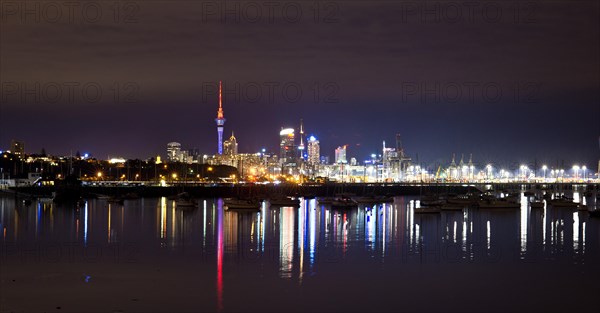 Auckland Central Business District or Auckland CBD from Okahu Bay