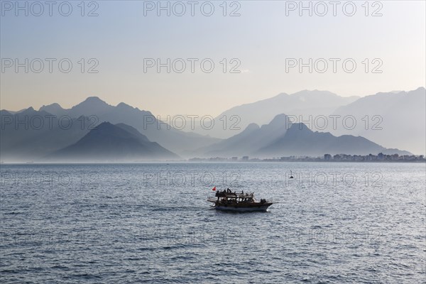 Excursion boat on the sea