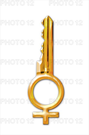 Key with the symbol for Venus