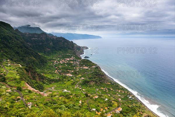 View over the cliffs near Arco de Sao Jorge