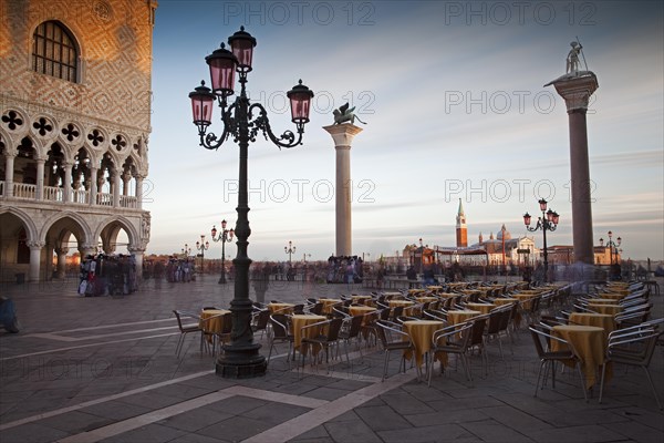 Gondolas and San Giorgio Maggiore at back