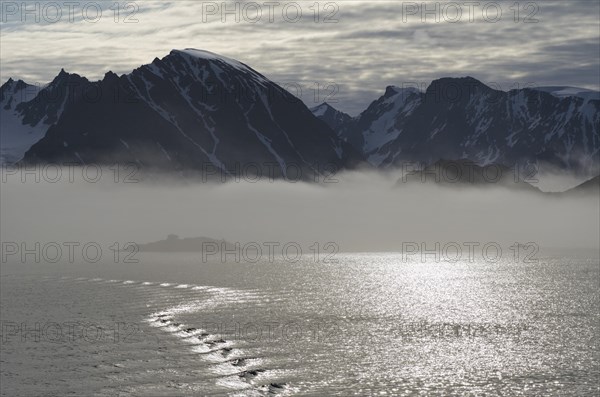 Mountain scenery around the fjord