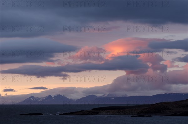 Sunset at Isfjorden