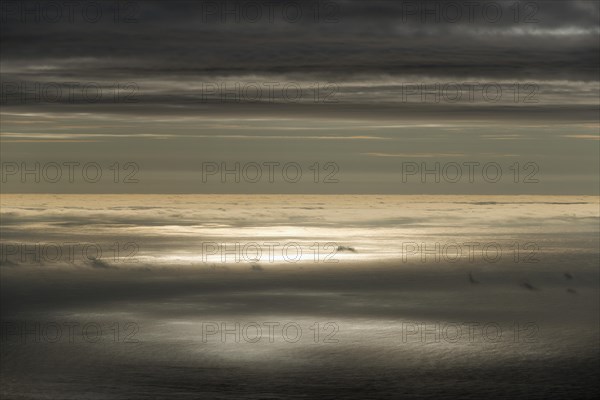 Sun reflecting on the surface of the sea