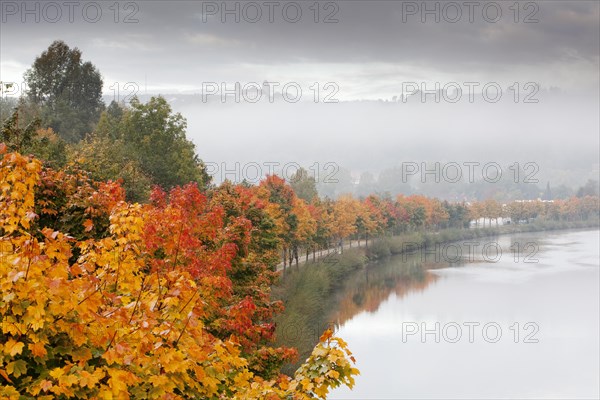 Ludwig-Danube-Main Canal in autumn
