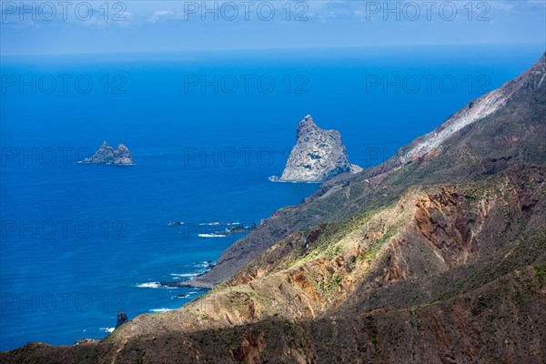 Cliffs in the Anaga Mountains near the village of Taganana