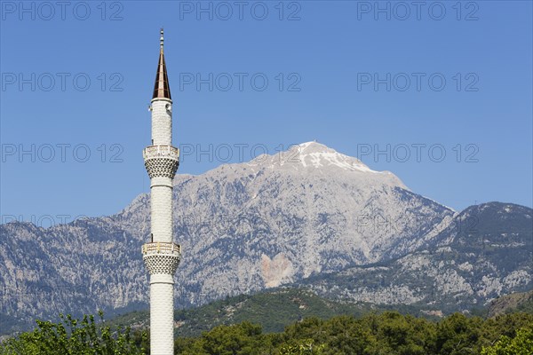 Mt. Tahtali Dagi and minaret