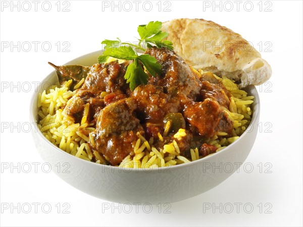 Bhuna curry with lamb