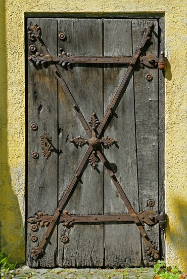 Old portal of the Muehlfeldkirche church