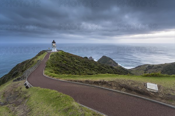 Lighthouse at Cape Reinga at dawn