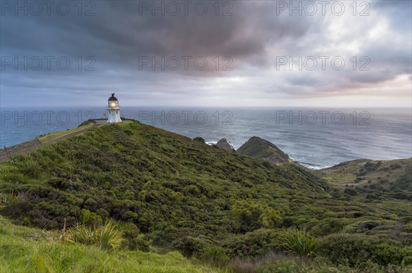 Lighthouse at Cape Reinga at dawn