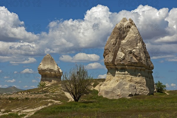 Tuff cones or fairy chimneys