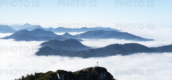 View from the summit of Breitenstein to the summit of Bockstein