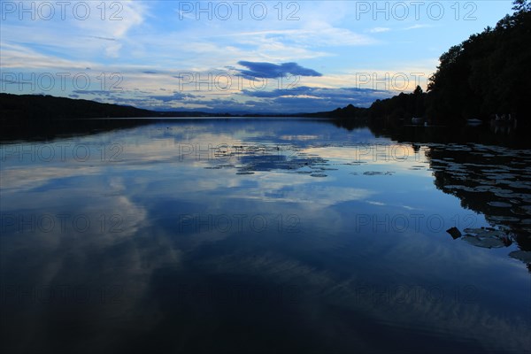 Clouds reflected in Lake Pilsen