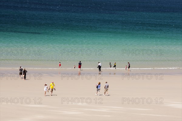 Tourists at White Sands Beach