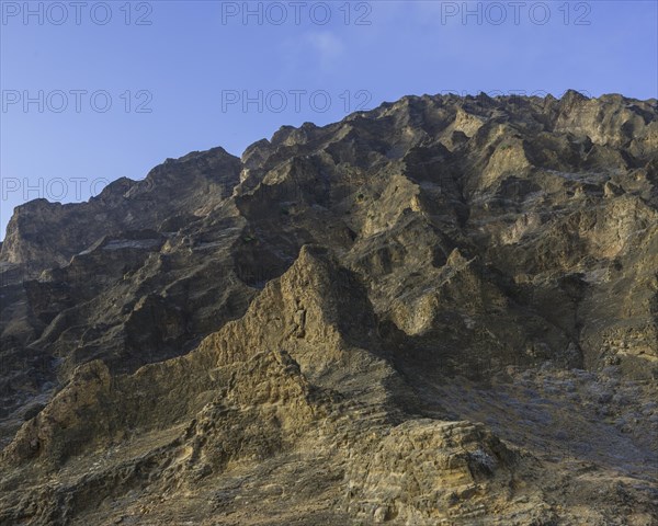 Barren rocky landscape at Punta Pitt